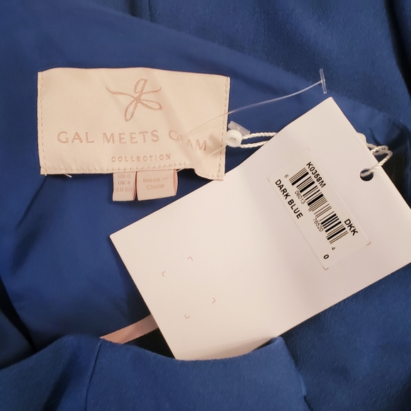 $198 NWT GAL MEETS GLAM Deep Blue Jumpsuit Dress - Picture 5 of 10